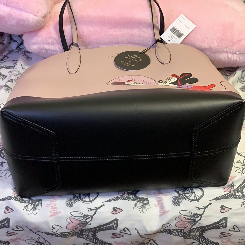 Disney Kate Spade minnie mouse Lg reversible tote - Picture 7 of 16